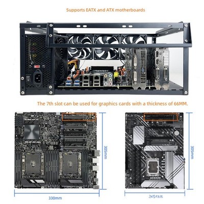 DIY Gaming Computer Case einfach zu montieren Stahlstapelstapel Rack