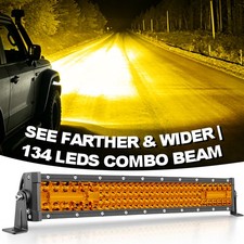 18inch Led Light Bar Spot Flood Work Driving Offroad Suv 4wd Truck Utv 20 Amber 18inch Led Light Bar Spot Flood Work Driving Offroad Suv 4wd Truck Utv 20 Amber