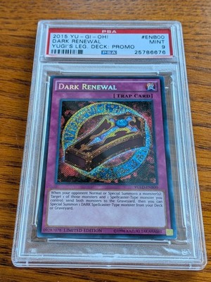 Yugioh Dark Renewal YGLD-ENB00 Secret Rare Limited Edition Graded PSA 9  MINT | eBay