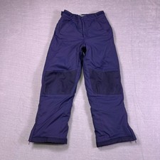 L.L. Bean Kids Navy Blue Reinforced Knee Insulated Cold Buster Snow Pants 10