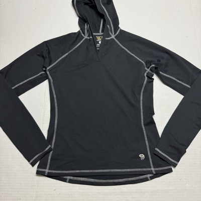 Mountain Hardwear Lightweight Pullover Hooded Top W/ Thumbholes Stretch Size: S