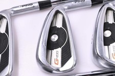 Ping G400 Irons / 4-9i / White Dot / Regular Flex Ping AWT 2.0 Shafts