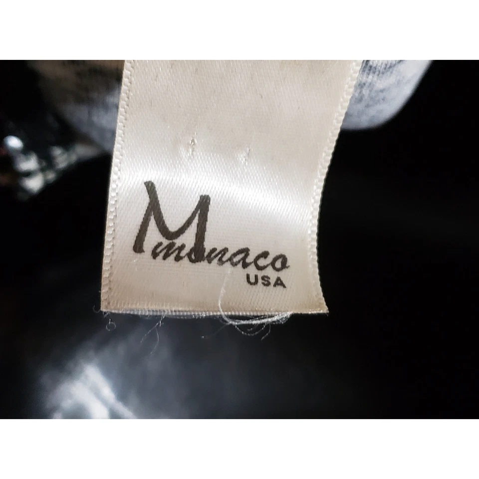 Vestido ajustado Monaco para mujer talla XS negro blanco chevron recorte cintura manga larga Foto 3 de 4