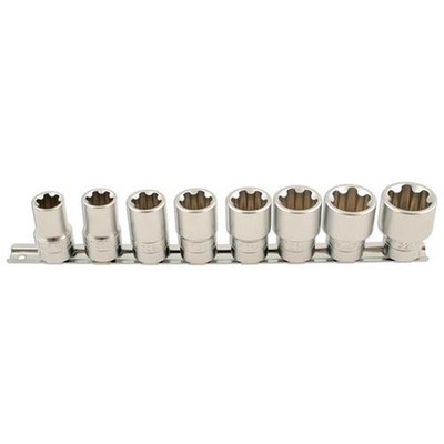 Laser Werkzeugen Torx Plus Steckschlüssel-satz 1.3cmD 8pc 6 Seitig Aus 18EP Zu