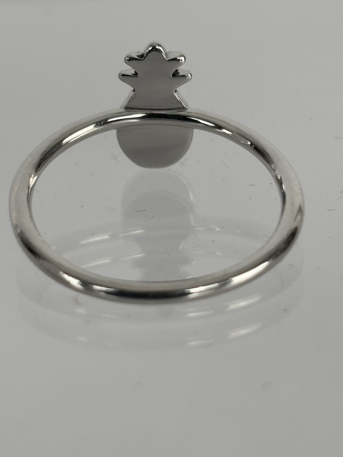 Sterling Silver Pineapple Ring Size 8 - image 5