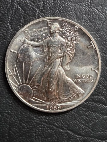 1989 BU $1.00 American Eagle  Silver Dollar