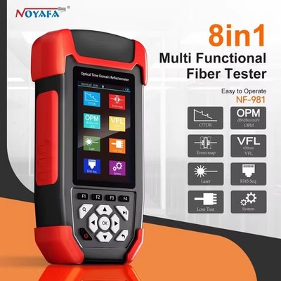Mini OTDR FTTH Fiber optic tester 1310nm/1550nm 24/22dB OPM LS VFL RJ45 Tester 