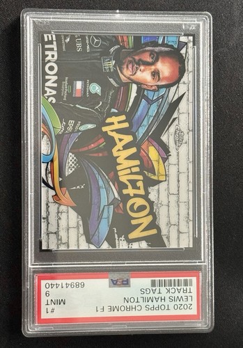 Lewis Hamilton #TT-1 2020 Topps Chrome Formula 1 Track Tags card