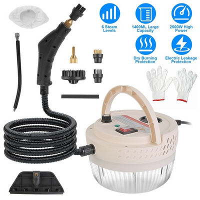 #ad #ad 2500W Handheld High Temperature and Pressure Steamer Cleaner with 1400ML Tank 9 $63.63