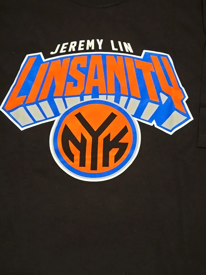 Mitchell & Ness Hardwood Classics Jeremy Lin "Linsanity" New York Knicks T Shirt - Image 2 of 4