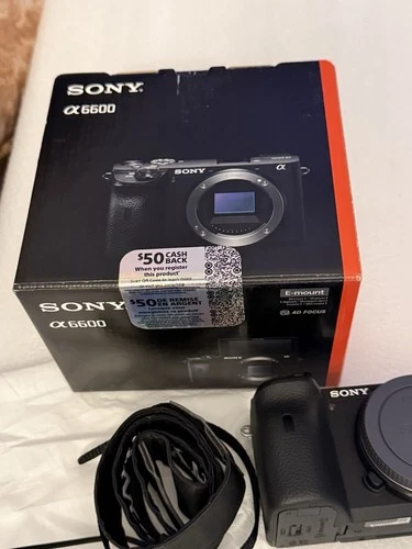 Sony Alpha a6600 24.2MP Mirrorless Camera - Black (Body Only)