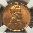1947-S Lincoln Wheat Cent, NGC MS-66 RD