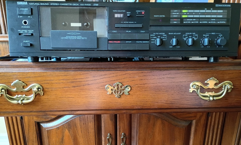 Yamaha KX-R430 Natural Sound Cassette  Player Works Perfectly with Remote