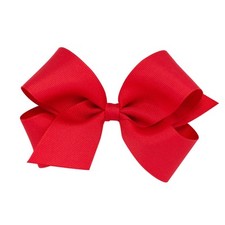 Medium Red Grosgrain Hair Clip with No Slip Grip for Girls Accessories