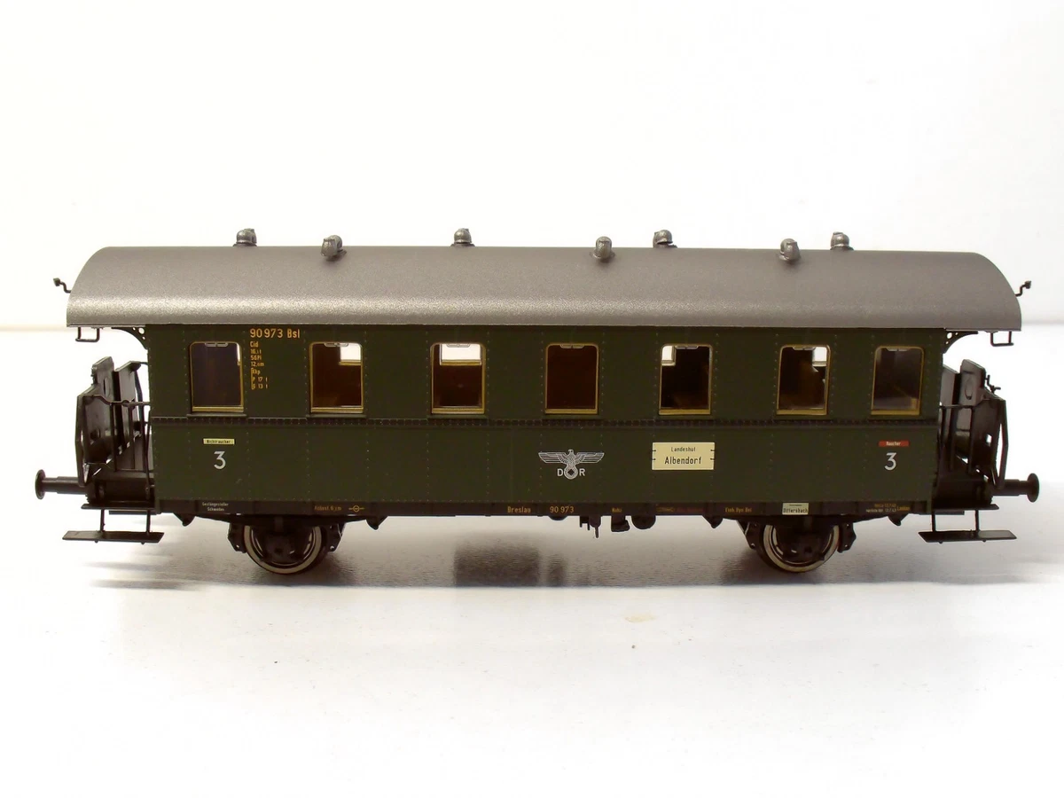 BRAWA Spur H0 45808 Personenwagen Di 24 DRG 90973 Ep II grün 1:87  in OVP