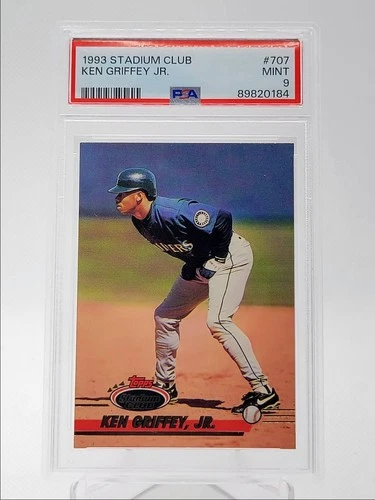 KEN GRIFFEY JR. 1993 TOPPS STADIUM CLUB BASEBALL MARINERS PSA 9 Q4320