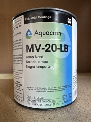 PPG Aquacron MV-20-LB Lamp Black, 1 Quart***FAST FREE SHIPPING***