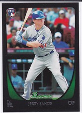 Jerry Sands Cleveland 2011 Bowman Draft Rookie Card