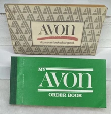 Vintage 1980 AVON Order Book Receipt Books Representative Lot of 2 New Unused