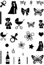 Card-io COMBINATIONS A7 Clear Stamps COLLECTION CCST Everyday