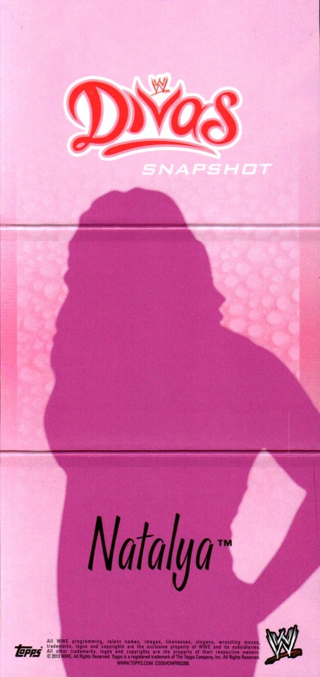 2013 Topps WWE - Divas Snapshot Natalya Neidhart - Image 2 of 2
