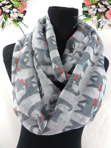 12pcs animals double loop infinity scarves cats dogs elephant sheep rabbit Hedge - Imagen 9 de 12