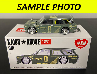 KAIDO HOUSE MINI GT ミニカー AD VAN KAIDO☆HOUSE x MiniGT 1/64 Datsun KAIDO 510 Wagon ADVAN