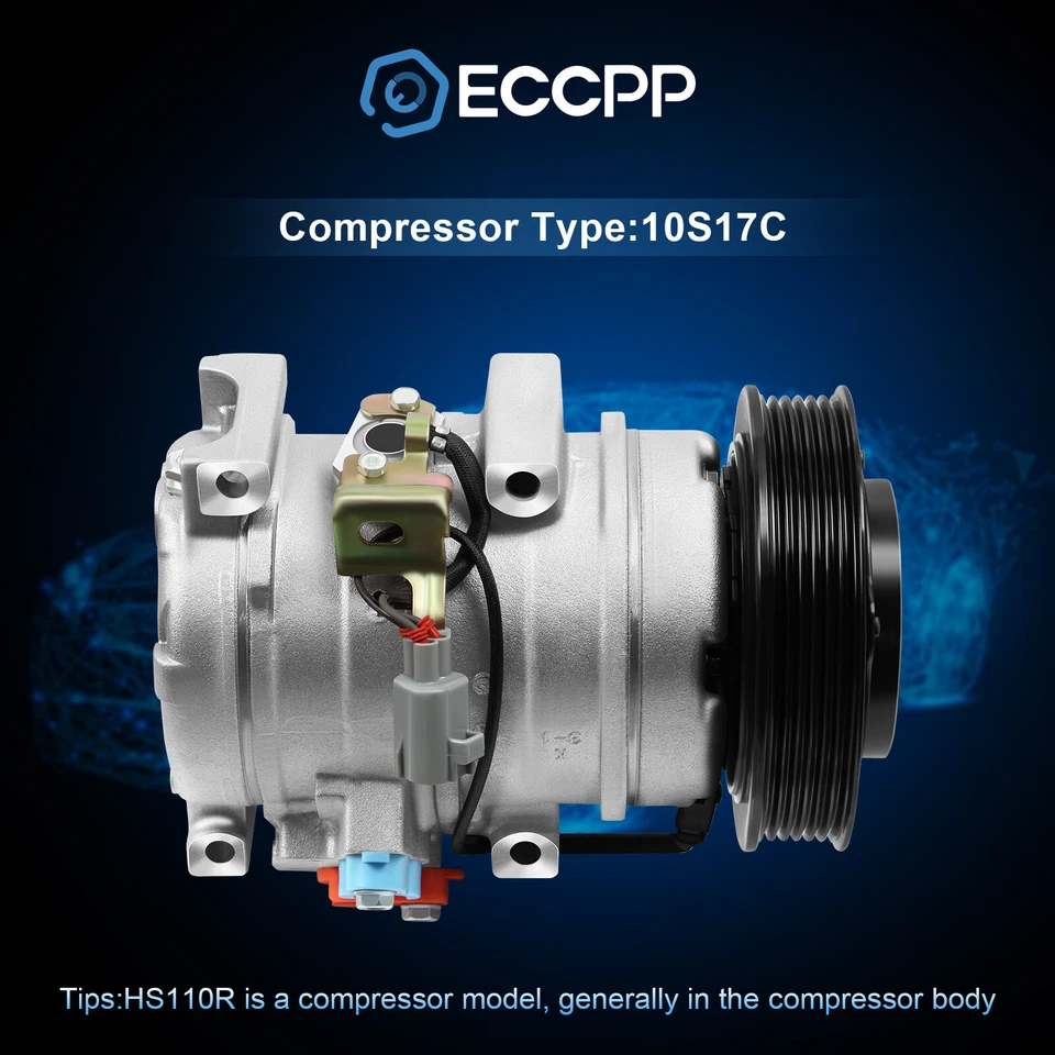 Compresor de aire acondicionado ECCPP para Toyota Camry para Highlander 2004-2005 2006 Foto 2 de 4