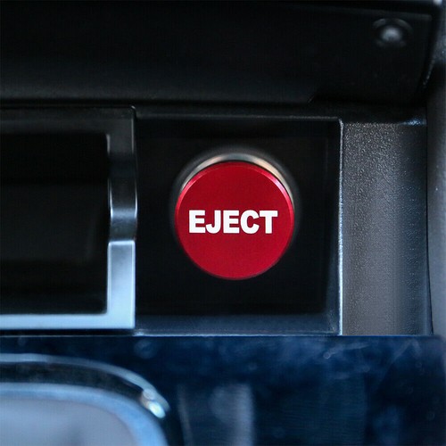 Red Car Accessories Eject Button Cigarette Lighter Plug Decor Cover Universal - Foto 5 di 12