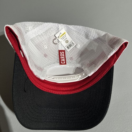 Louisville Cardinals Red Black Trucker Adjustable Baseball Cap Hat Licensed NCAA - Picture 7 of 9