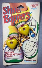 VINTAGE Shoe Boppers Heart Motif 1988 USA sealed lace locks 