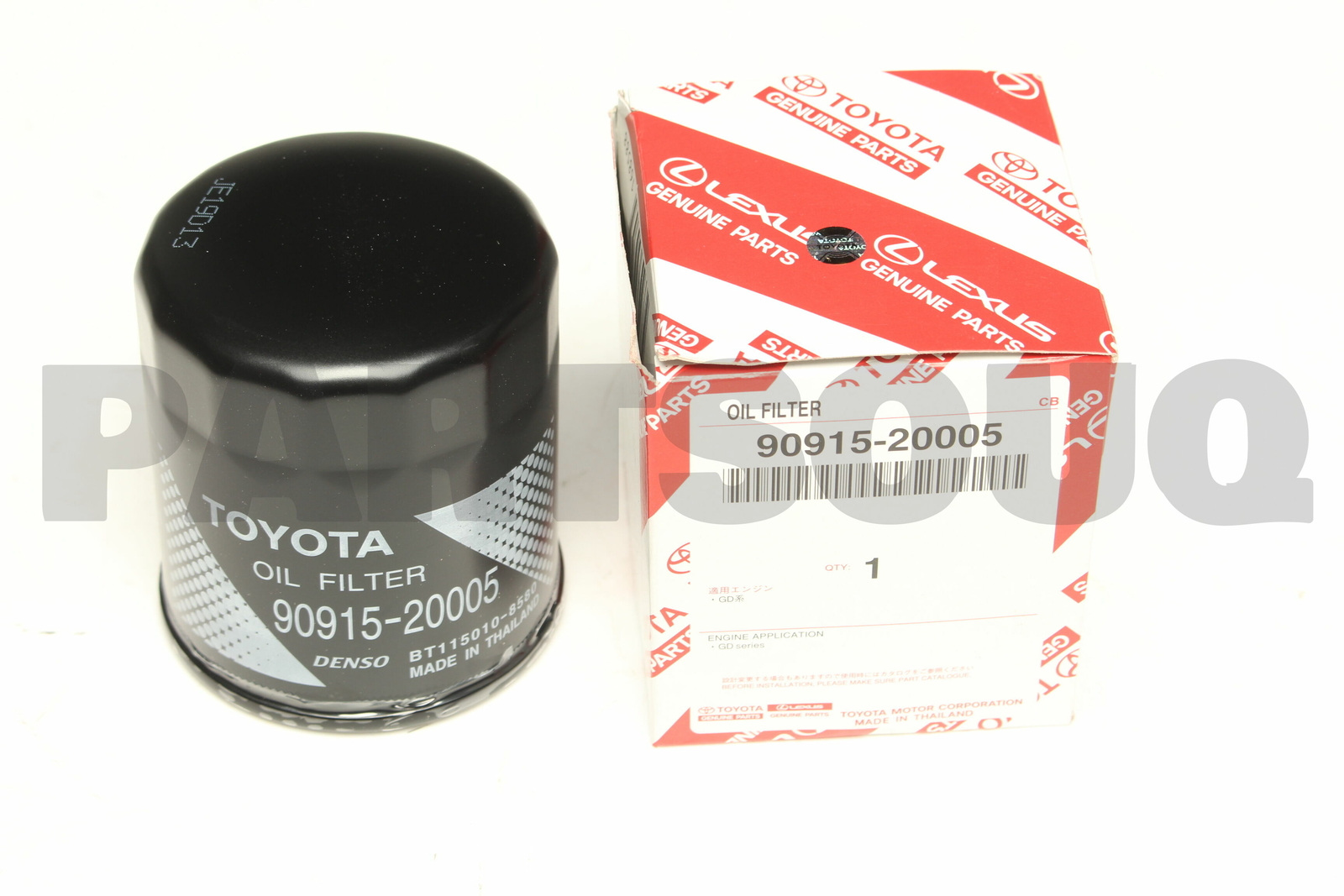 9091520005 Genuine Toyota FILTER  OIL 90915-20005