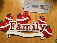 Family POLARX Personalizable Christmas Tree Ornament Free Shipping!