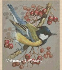 Great Tit Bird Counted Cross Stitch Chart No. 2-340/4