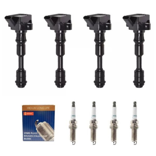 New Set of 4 Ignition Coil & Denso Spark Plug for Volvo S60 S90 V60 V90 XC60 - 第 1/11 張圖片