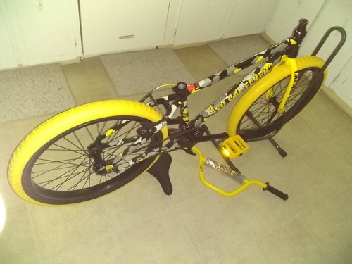 SO CAL FLYER yellow camo bmx se racing 