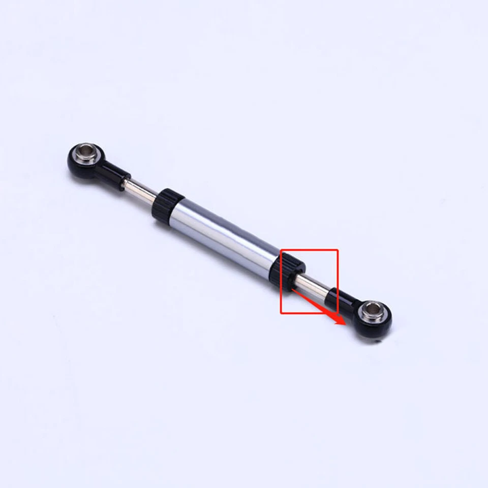 Aluminum Steering Servo Link Linkage Pull Rod for TRX4 SCX10 D90 RC Crawler Car - Image 4 of 4
