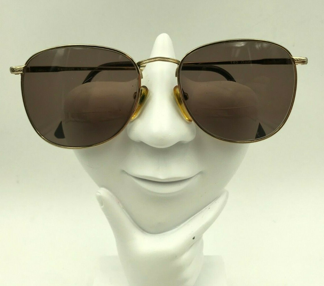 Vintage Kenmark Gold Metal Oval Sunglasses FRAMES ONLY | eBay display picture 3