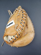 Vtg. Franklin Field Master 4795TN-Jr. Catchers Mitt Hand Formed Pro Tanned RHT