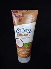 St. Ives Energizing Coconut  Coffee Scrub 6 oz 100 NATURAL EXFORLIANTS New
