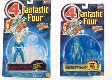 Invisible Woman  1994 Toy Biz Marvel Comics Fantastic Four Figure Lot of 2 New