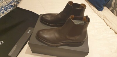 Hugo Boss Men Chelsea Boots Dark Brown Colour size 7.5 UK  display picture 3