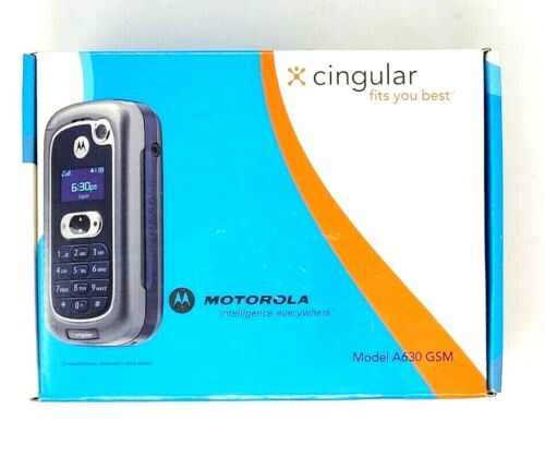 Cingular Motorola A630 Flip Cell Phone Qwerty Keyboard Bluetooth RARE Collect - Picture 1 of 3