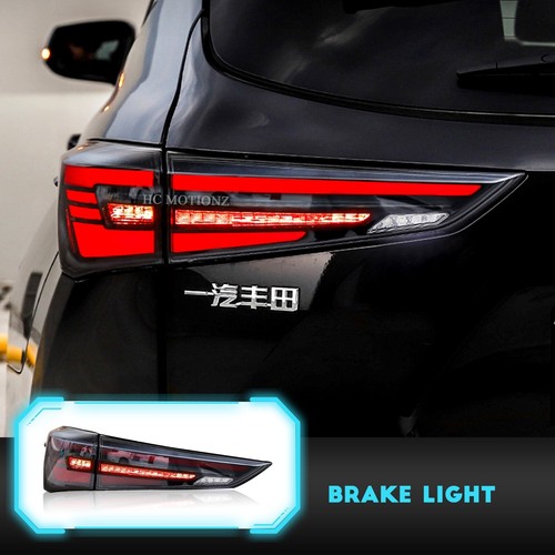 LED Tail lights For Toyota Highlander 2020 2021 2022 Smoke Start UP Animation - Picture 5 of 12