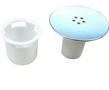 115mm Shower Drain Waste Replacement Chrome Cap/Tube/Sediment Cup for 90mm waste