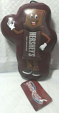 RARE Hershey Park Chocolate Bar Plush Stuffed Toy Hershey Park Viny Plastic NEW