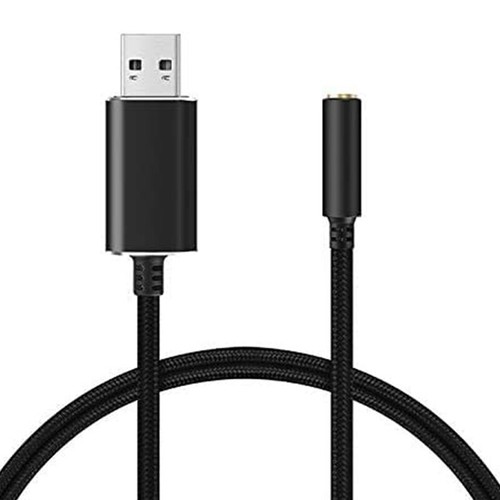 Adattatore Audio da USB un Jack da 3,5 Mm con Jack per Cuffie e Microfono d  D4K9 | eBay