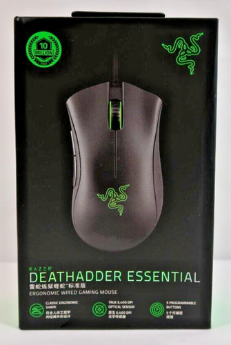 Razer DeathAdder Essential Wired Gaming Mouse Optical Sensor 6400 DPI 5 Buttons