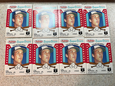 (8) 1986 TRUE VALUE SUPER STAR COLLECTOR SERIES SEALED CAL RIPKEN JR. LOT OF 8