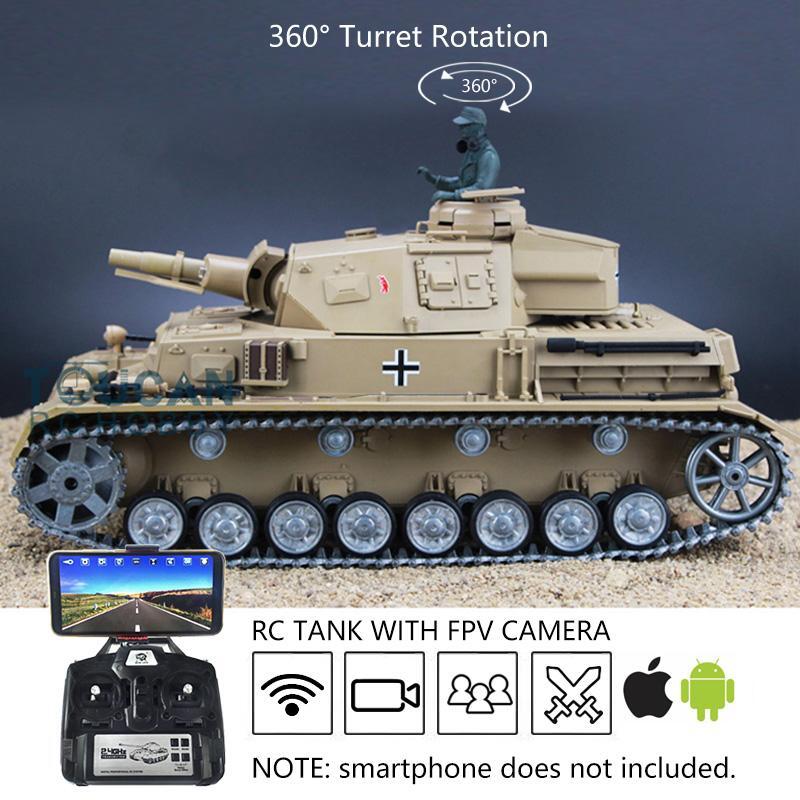 Henglong 1/16 Customized Panzer IV F BB IR RTR RC Tank FPV